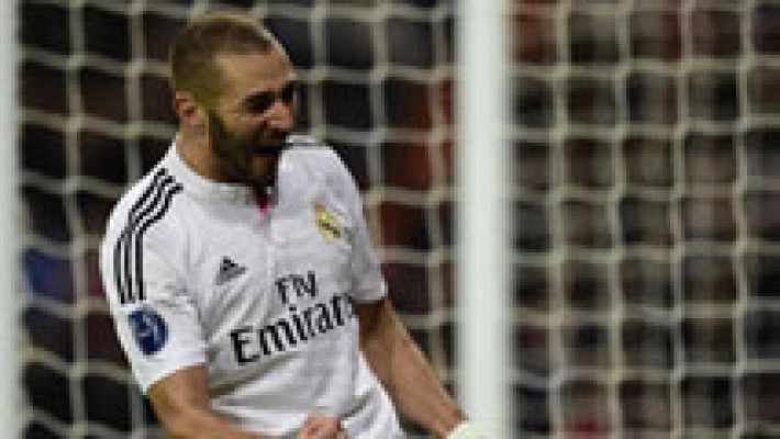 Benzema inaugura el marcador ante el Liverpool (1-0)