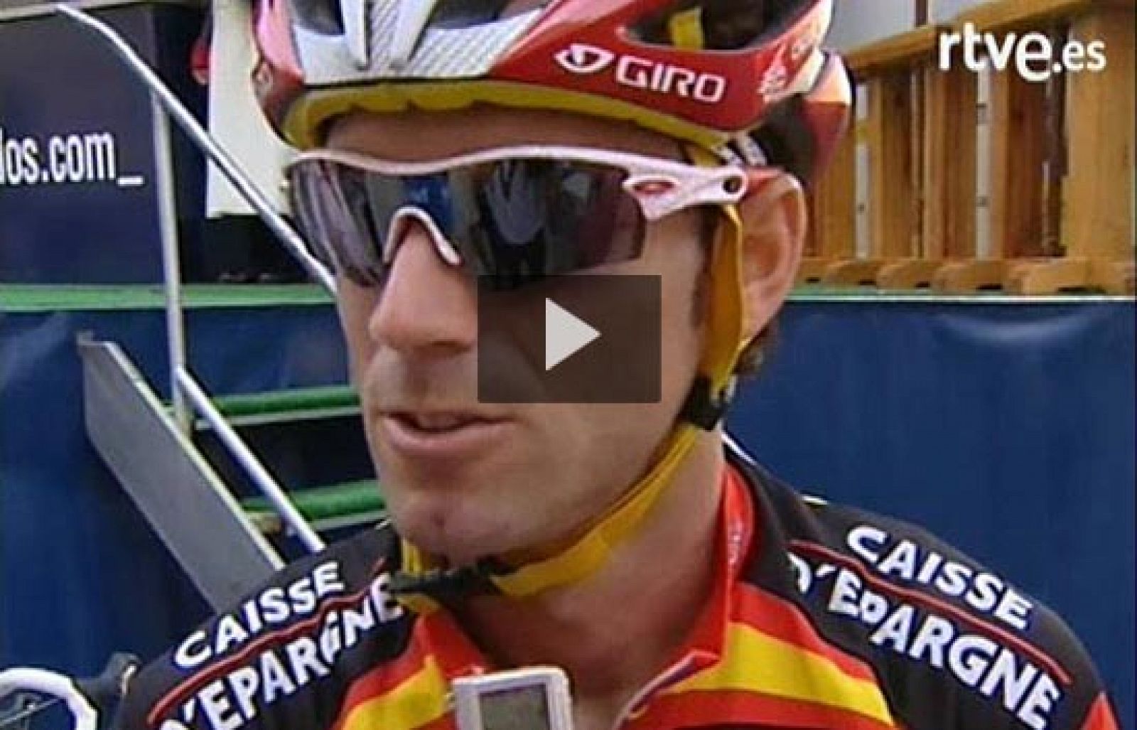 Alejandro Valverde, uno de los favoritos para la victoria en la etapa, ha admitido que ha tenido molestias en sus rodillas.