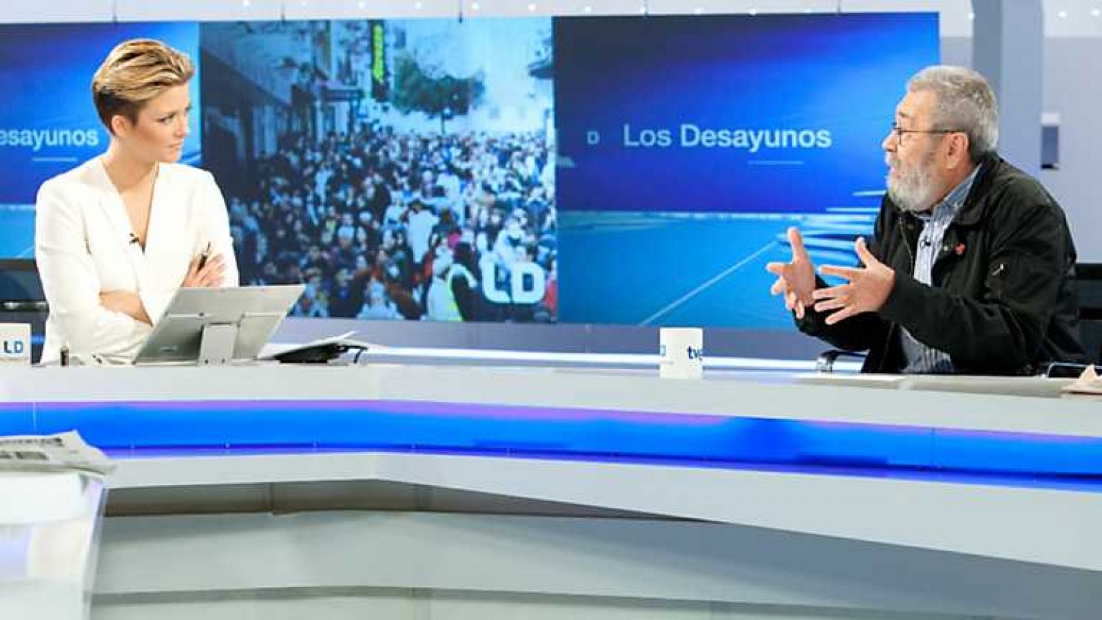 Los desayunos de TVE - Cándido Méndez, líder de UGT