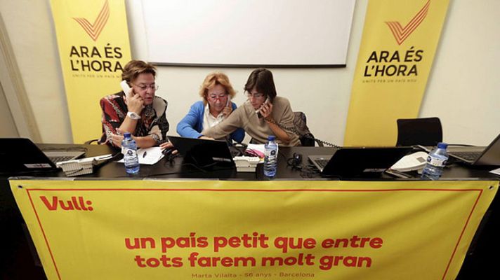 Telediario 1 - Siguen los preparativos para la consulta del 9N