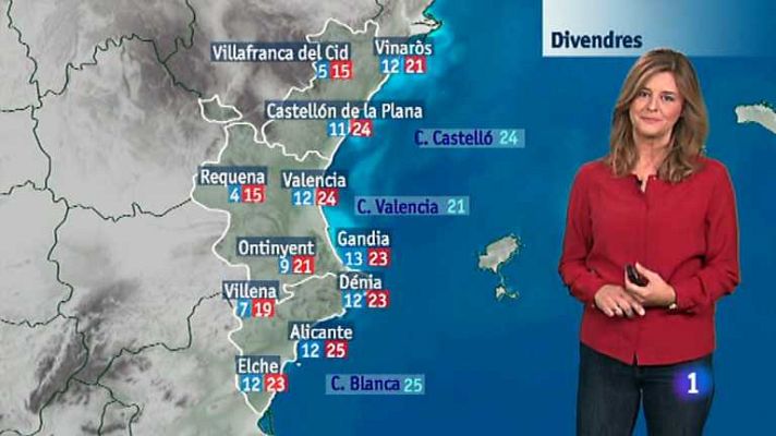 L'informatiu - Comunitat Valenciana - El tiempo en la Comunidad Valenciana - 06/11/14
