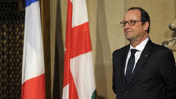 Telediario 1 - Hollande bate todas las marcas de impopularidad