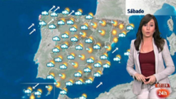 El tiempo - Lluvias en Galicia, en el Sistema Central y en parte de Andalucía