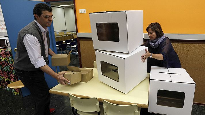 Telediario 1 - La Fiscalía investiga la cesión de locales para el 9N