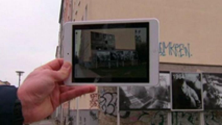 Una aplicación permite mirar al pasado del Muro de Berlín