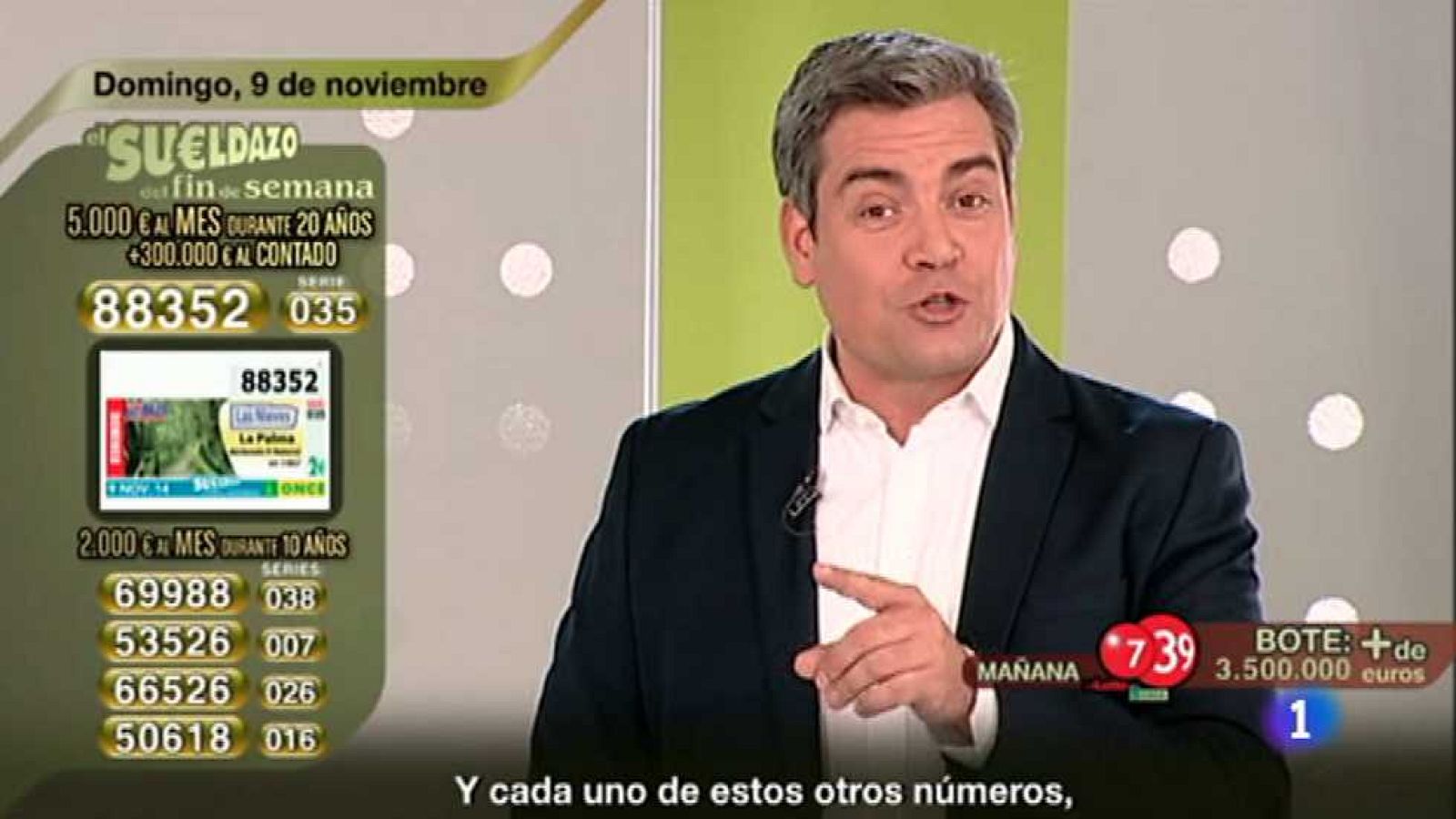 Sorteo ONCE - 09/11/14 - Ver ahora