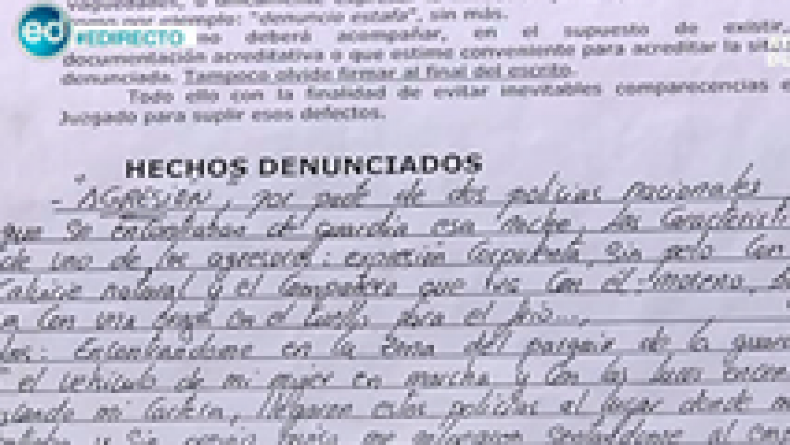 Espana Directo Denuncia Una Presunta Agresion Por Parte De Dos Policias De Cartagena Rtve Es