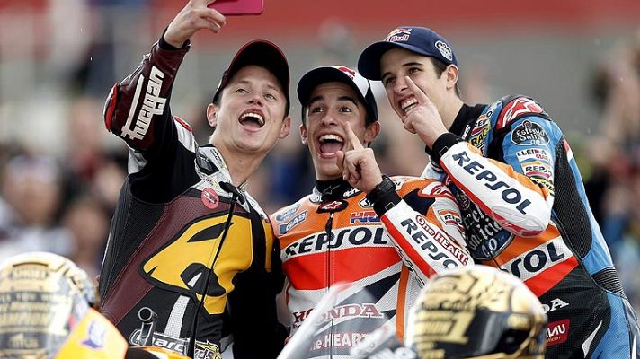 Telediario 1 - Marc, Tito y Alex, los reyes del motociclismo 2014