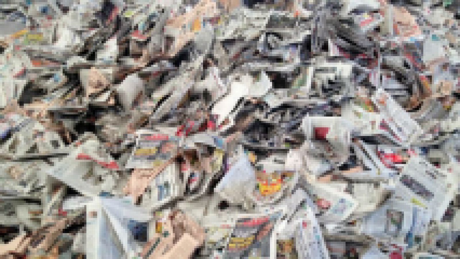 En el corazón del reciclaje de papel