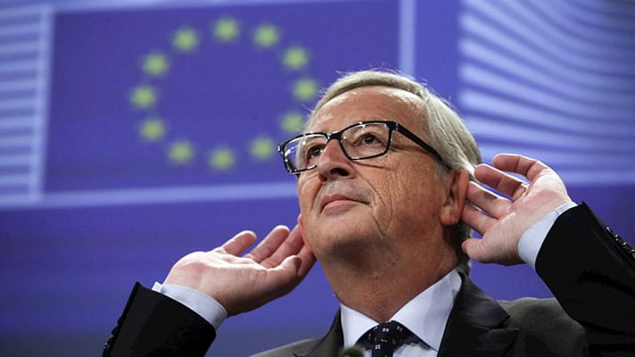 Telediario 1 - Jean Claude Juncker se defiende