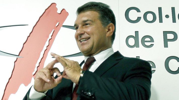 Telediario 1 - Laporta, sobre Bartomeu: "Hay que ser muy caradura para no convocar elecciones"