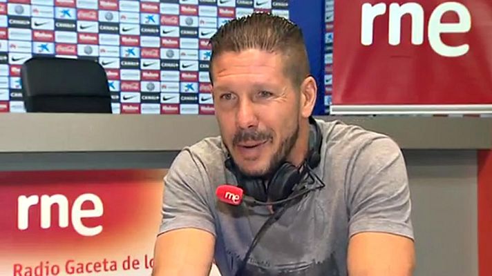Telediario 1 - Simeone en RNE: "Vivo siempre al límite"