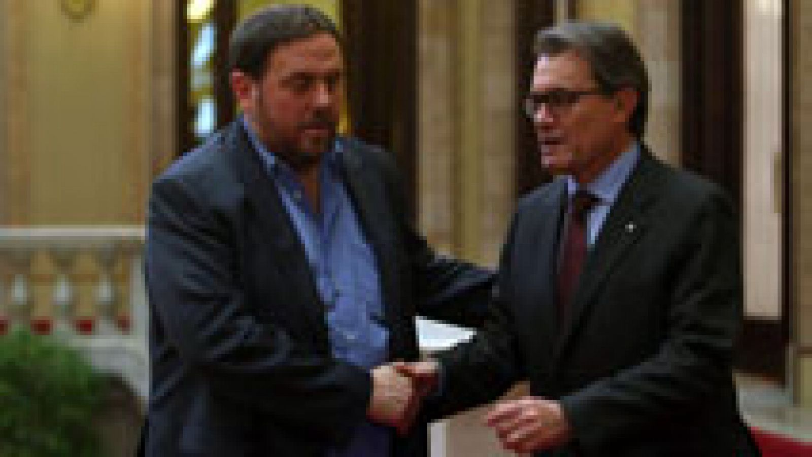 Telediario 1: Junqueras pide a Mas las elecciones plebiscitarias | RTVE Play