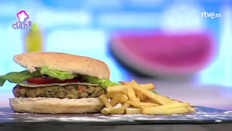 Receta Exprés - Gran hamburguesa vegetariana
