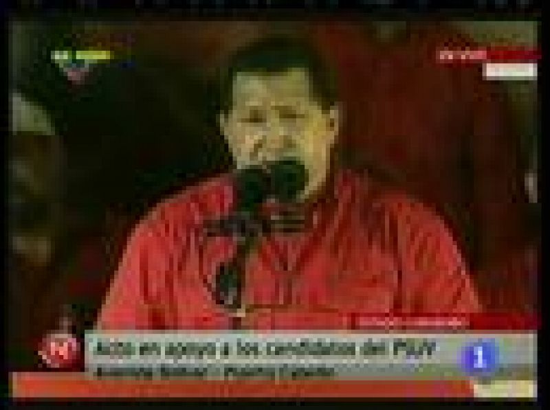 Hugo Chávez en un discurso pronunciado durante un acto nocturno en Caracas exigió a George W. Bush respetar la soberanía de los pueblos latinoamericanos y ratificó su decisión de expulsar al embajador estadounidense en Caracas.