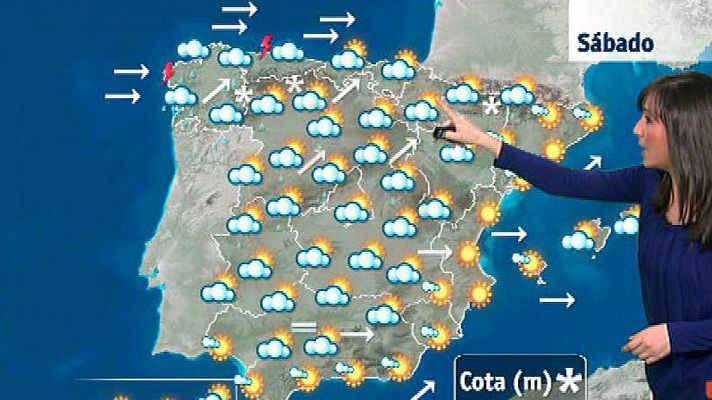 El tiempo - Se mantienen las lluvias y el viento fuerte en Galicia