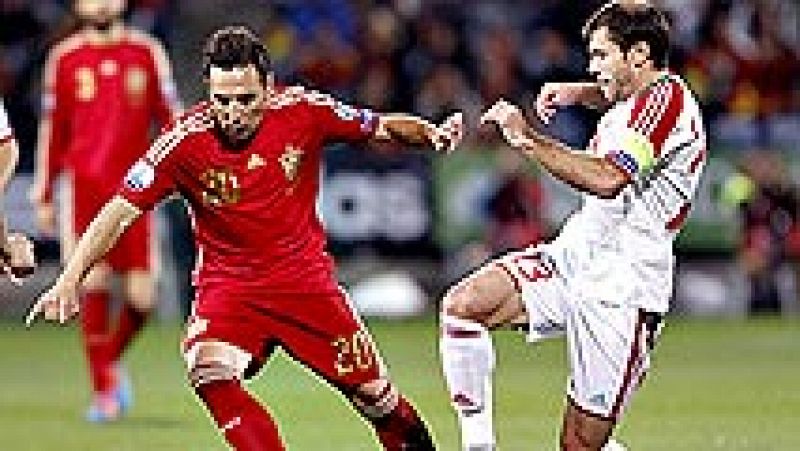 El centrocampista asturiano volvía a Huelva después de jugar un año en el Recreativo. Su entendimiento con Isco condujo a España a la victoria frente a Bielorrusia.