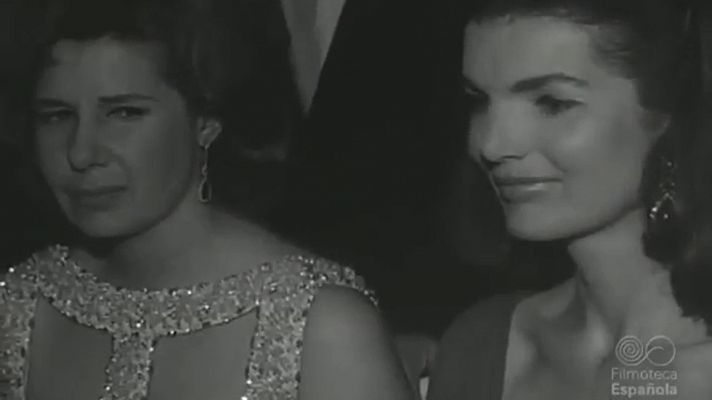 La duquesa de Alba, con Jackie Kennedy