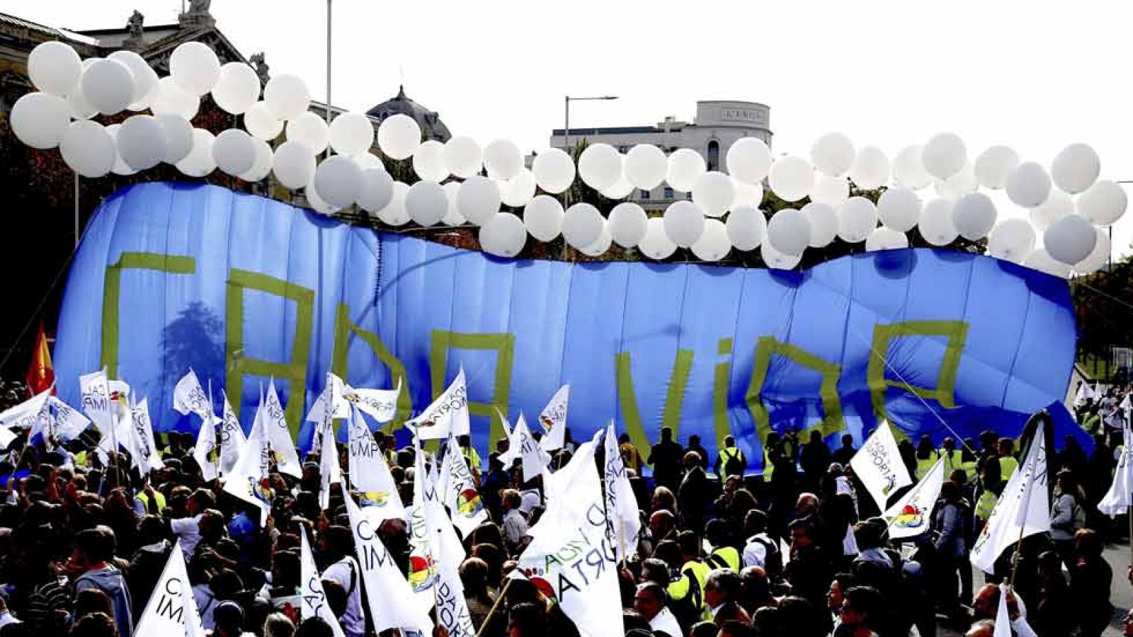 Manifestación en Madrid contra el aborto