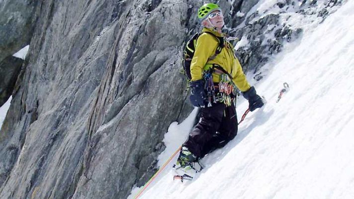 Escalada en hielo con Patrick Gabarrou