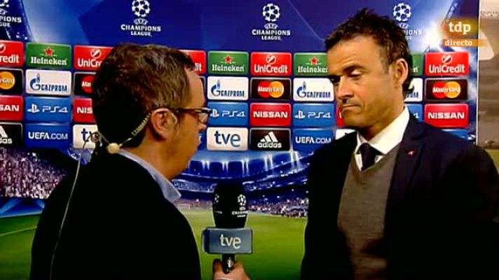 Champions League - Luis Enrique: "Me quedo con la impresión maravillosa del equipo"