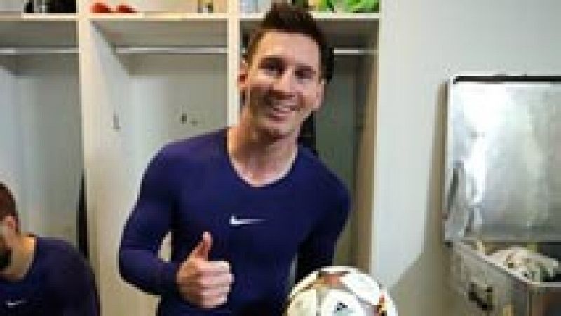 Messi, contento con su récord goleador en Champions
