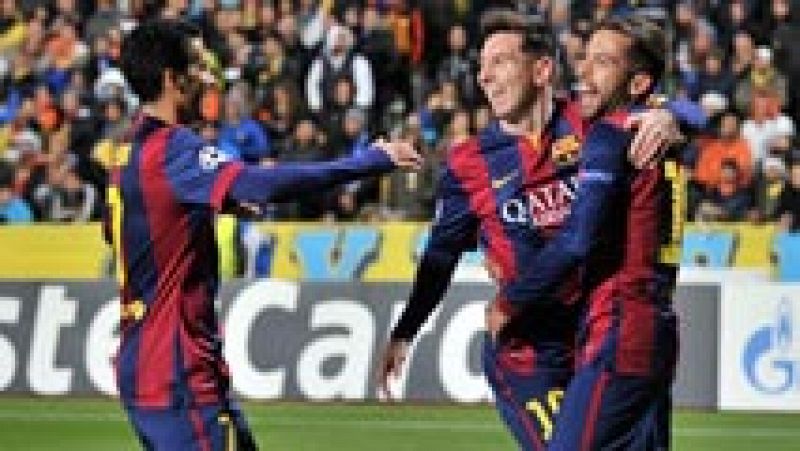 Messi lidera la victoria del Barça ante el Apoel