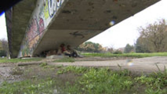 Telediario 1 - Los sin techo aumentaron un 17%