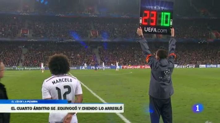 Champions League - Chendo al rescate del cuarto árbitro