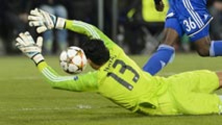 Keylor se estrena en Europa con un paradón