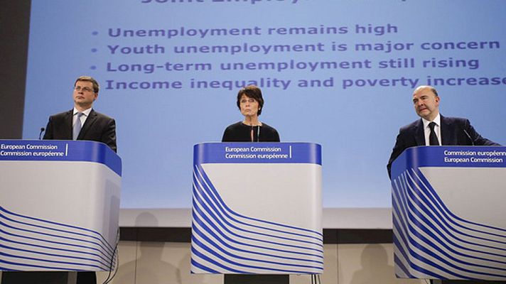 Telediario 1 - CE advierte a España del riesgo de incumplir el déficit