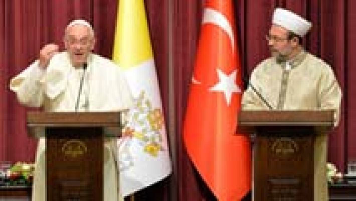 Telediario 1 - El papa inicia una visita a Turquía