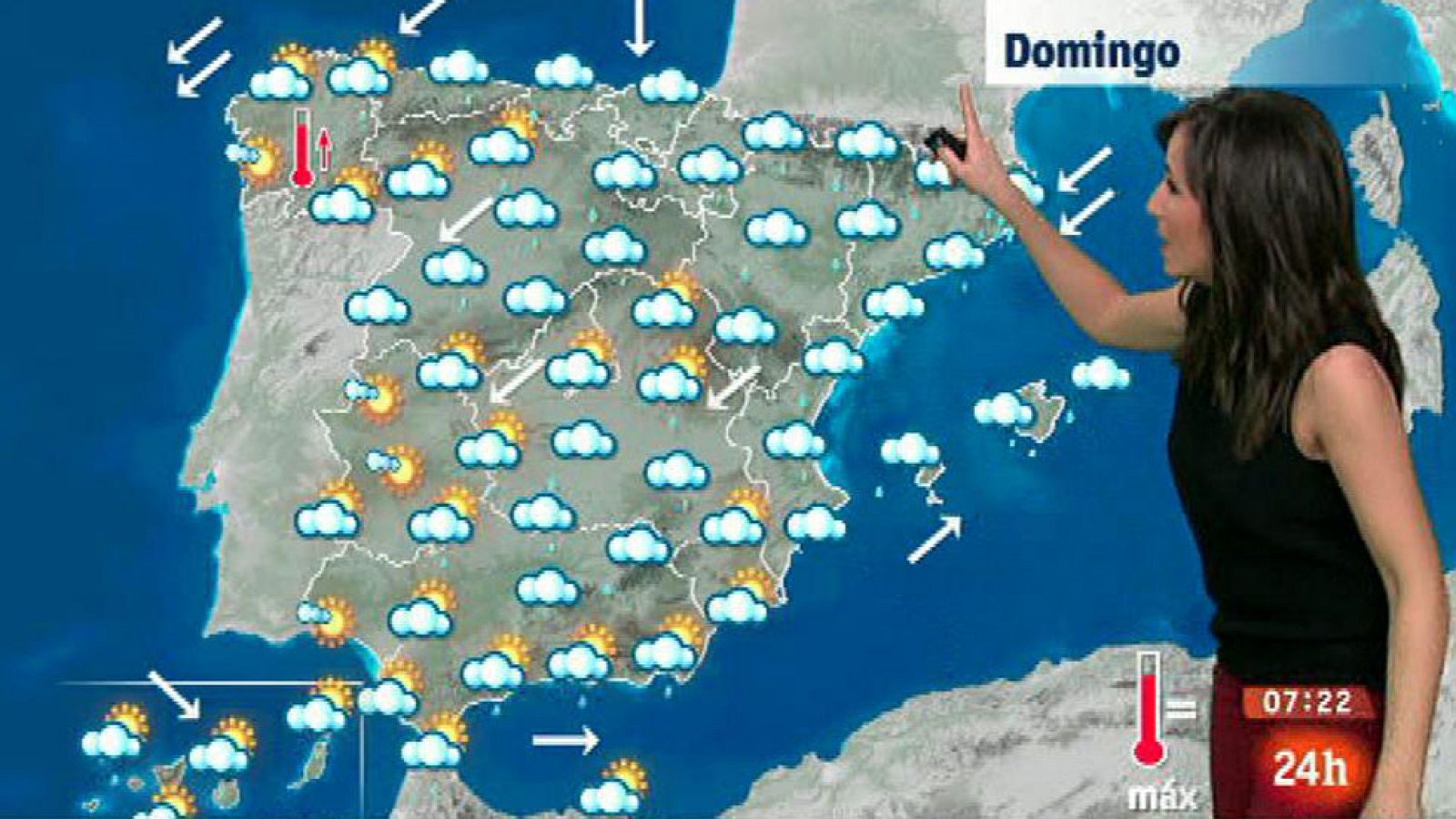 Lluvias fuertes en Cataluña, sur de Aragón y Baleares