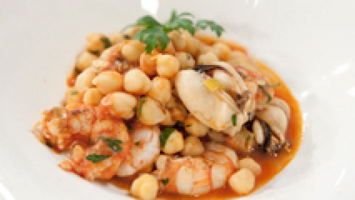 Garbanzos marinara exprés