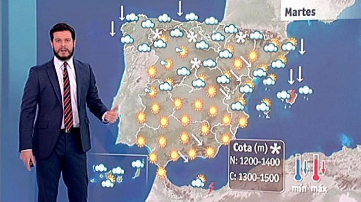 El tiempo - Comienzan a bajar las temperaturas y la cota de nieve