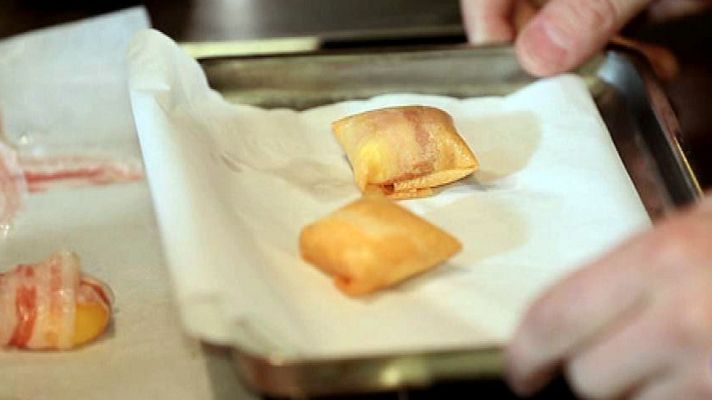 RTVE Cocina - Pintxo: Huevo frito con patatas