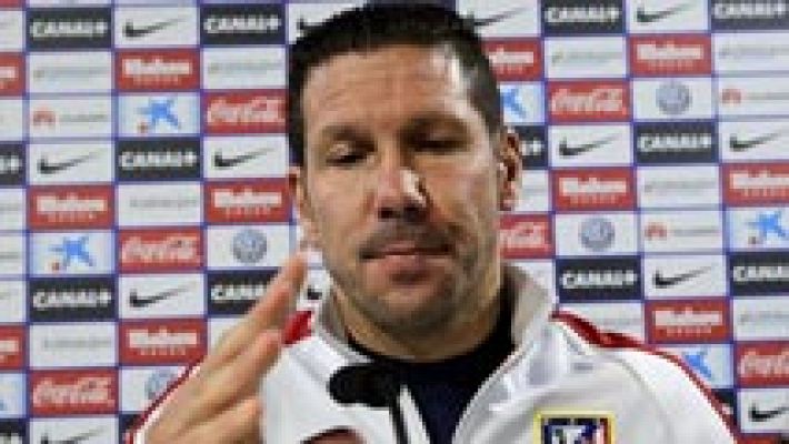 Telediario 1 - Simeone no se pronuncia sobre el Frente: "Yo estoy para entrenar"