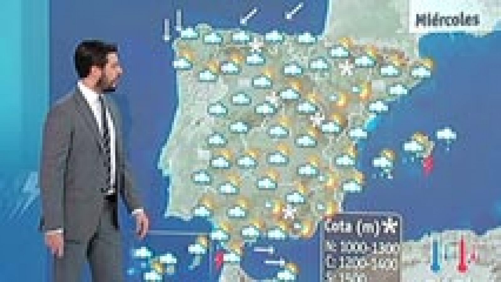 El tiempo: Bajada de temperatuas y tiempo inestable en la Península | RTVE Play