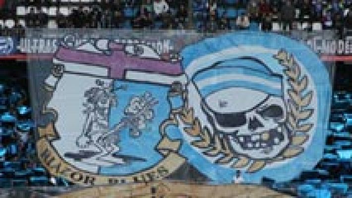 Telediario 1 - La grada Maratón, de los Riazor Blues, vacía para el Deportivo-Málaga de Copa