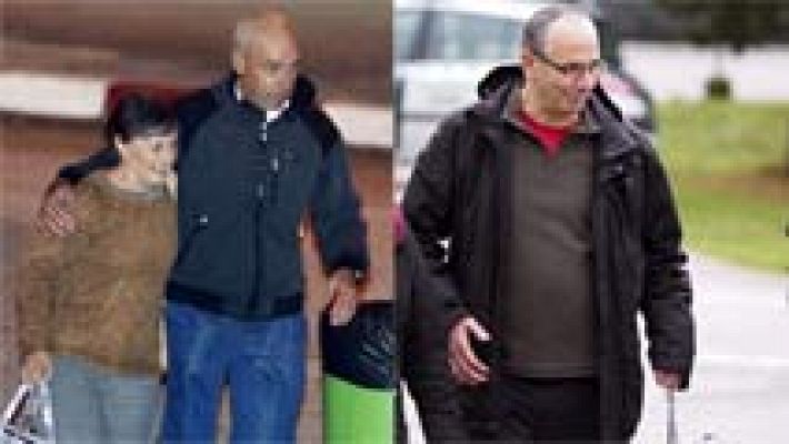 Telediario 1 - Salen de la cárcel los etarras Santi Potros y Plazaola al descontarles las penas cumplidas en Francia