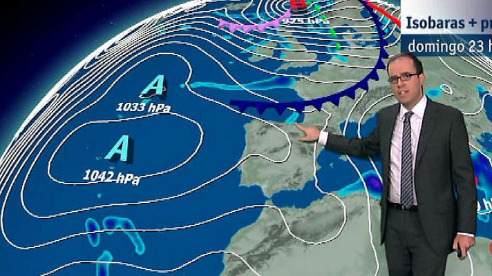 El tiempo - Vientos fuertes en el noreste peninsular, Baleares y Canarias