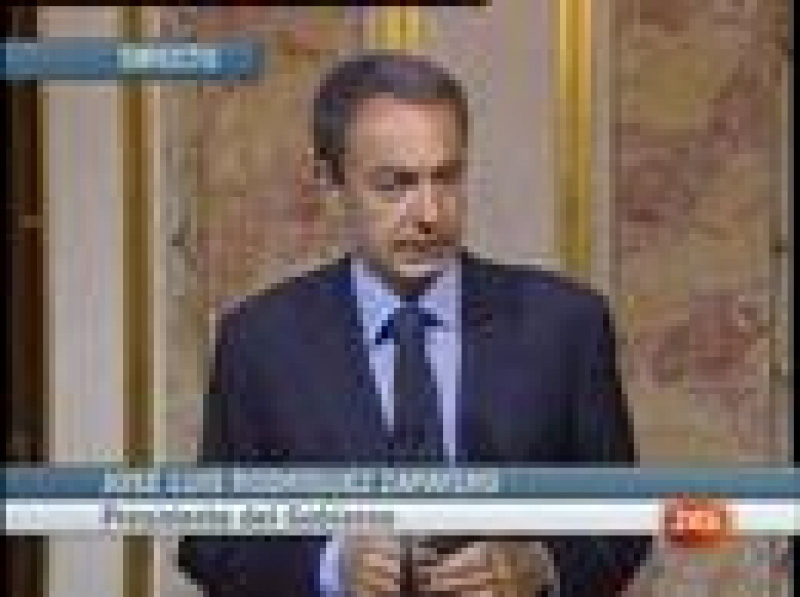 Zapatero valora positivamente la decisión del Tribunal Supremo de ilegalizar y disolver ANV | Ver