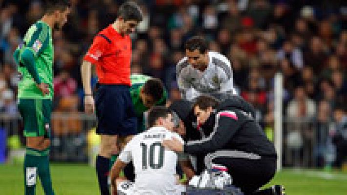 Telediario 1 - El Madrid se entrena pendiente de James