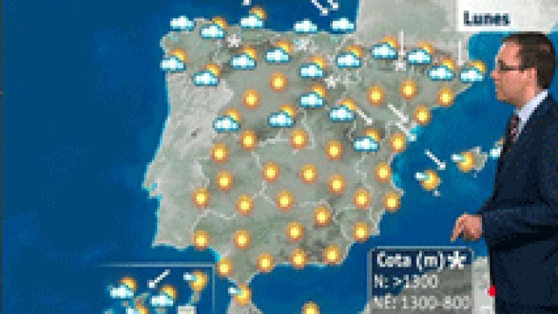 Vientos fuertes en el noreste y Baleares