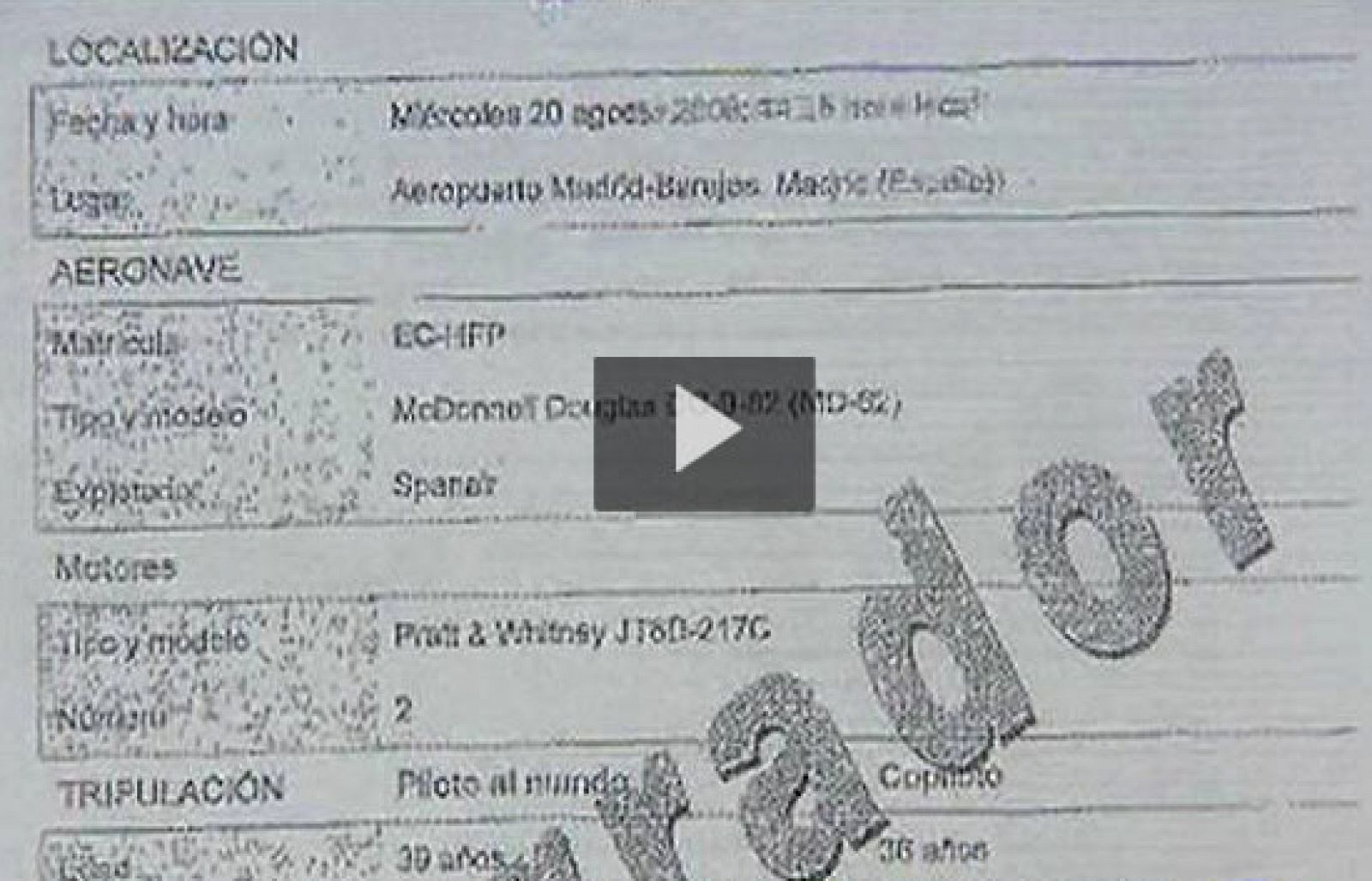 El sistema que advierte de problemas para el despegue no funcionó en el avión de Spanair siniestrado | Ver