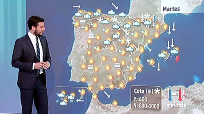 El tiempo - Temporal marítimo en Baleares y vientos fuertes en Aragón y Cataluña