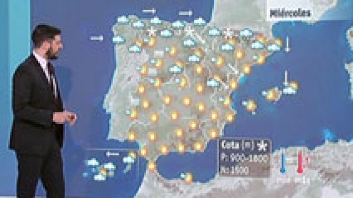 El tiempo - Fuerte oleaje en el Cantábrico y frío en todo el país