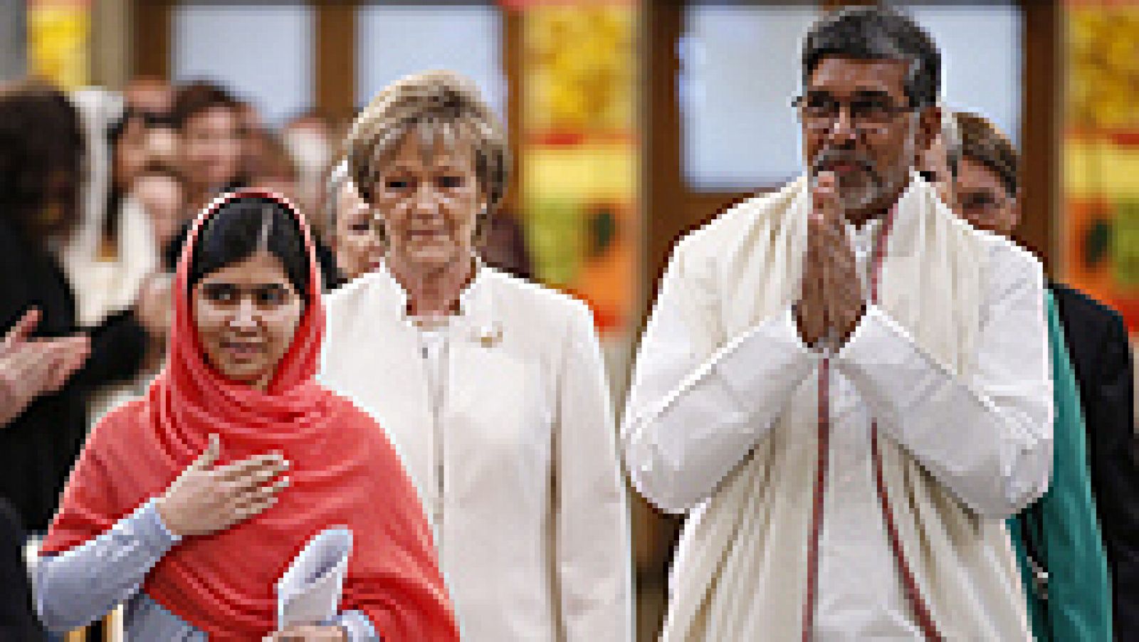 Telediario 1: Satyarthi y la joven Malala reciben el Nobel de la Paz | RTVE Play