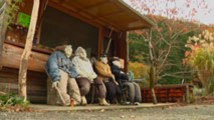Muñecos para la despoblación en Japón