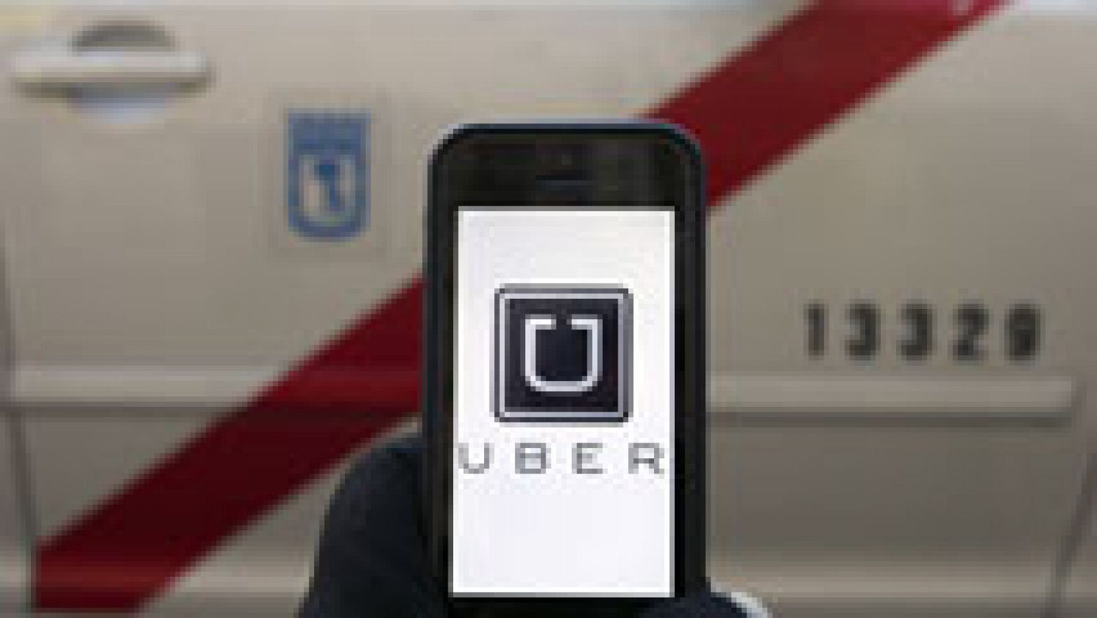 Telediario 1: Los taxistas pagan 10.000 euros para vetar a Uber | RTVE Play